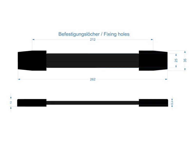 Riemengriff Marshall, schwarz