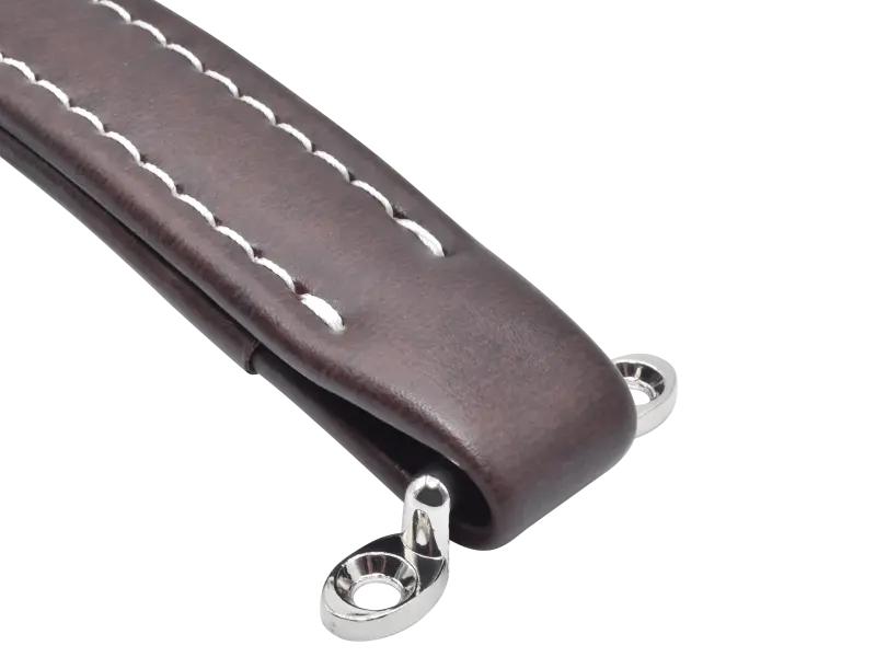 Case Handle imitation leather, dark brown