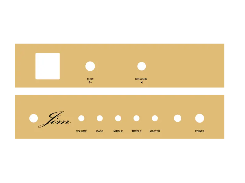 Faceplate für TT Bausatz Jim GOLD PRO
