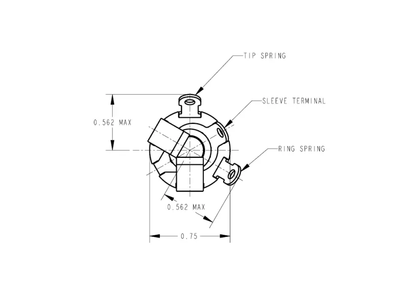 Switchcraft L12B, 6,3 mm Klinkenbuchse Stereo