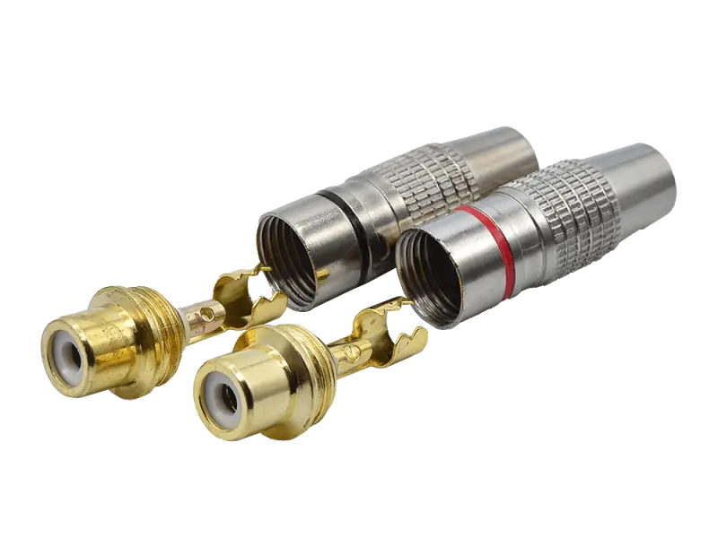 RCA phono jackgold plated, PAIR - HQ