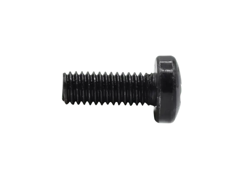 Linsenkopfschraube M6 x 16 mm - schwarz, DIN 7985 / ISO 7045, 4er Packung