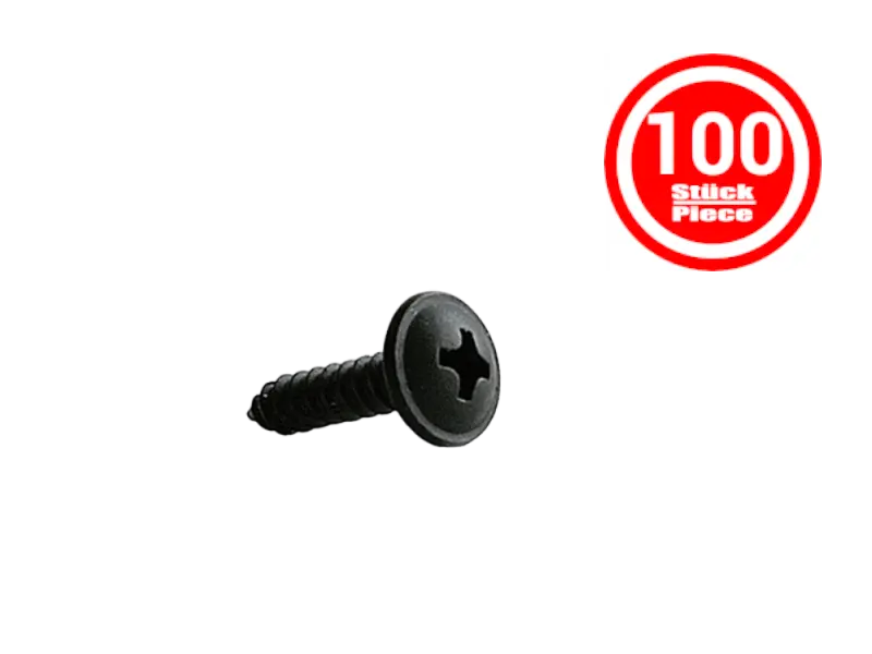 Spanplattenschraube 3,4 X 15 mm schwarz - 100 Stück
