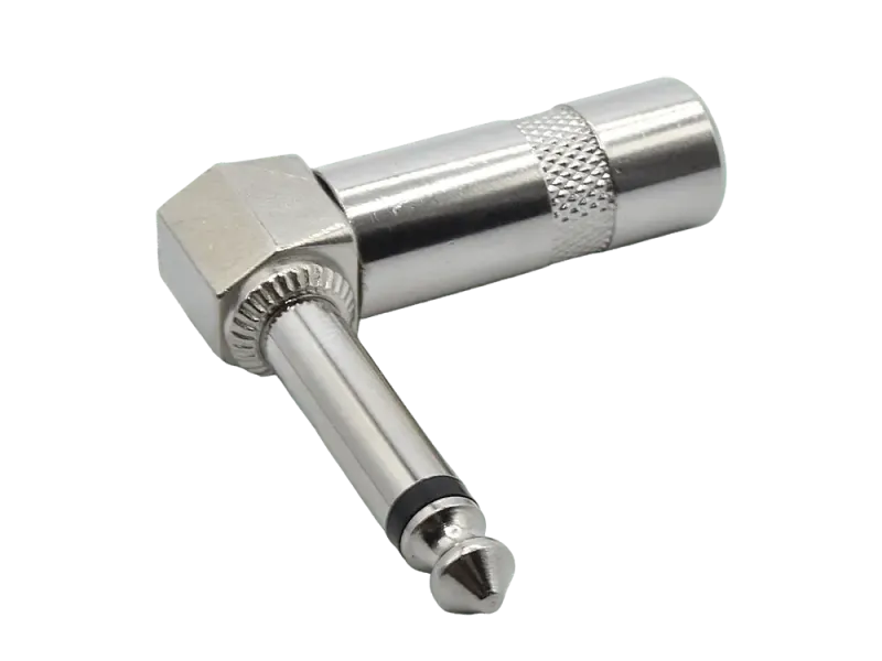 6,3 mm (1/4") Klinkenstecker, gewinkelt, mono