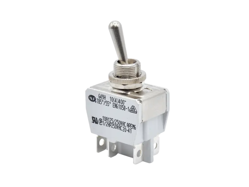 Kippschalter APEM 649 H/2 - 2-Pol Wechsler, EIN-AUS-EIN