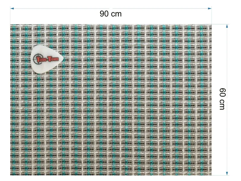 Frontbespannung Fender-Stil Turquoise-White-Silver - 90 x 60 cm