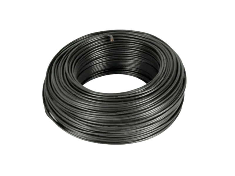 Hook-up wire, 1 mm² solid, 100 m, black