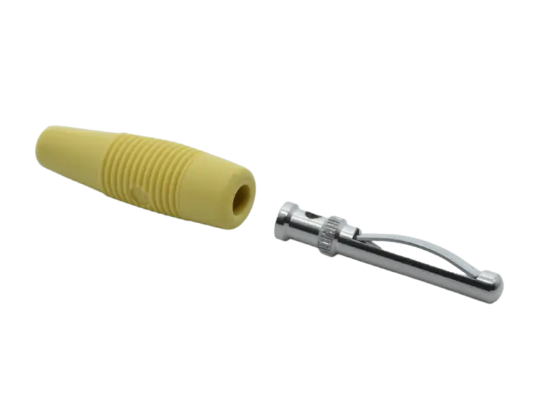 Fully mating connector, 4.0 mm, yellow