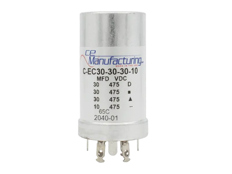 Capacitor, radial 30/30/30/10µF - 475 V