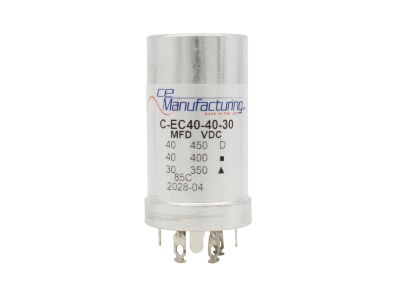 Kondensator, radial 40µF@450V, 40µF@400V, 30µF@350V