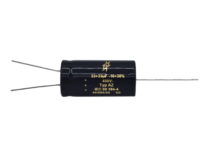 F+T 33+33 µF @ 450 Volt, axial