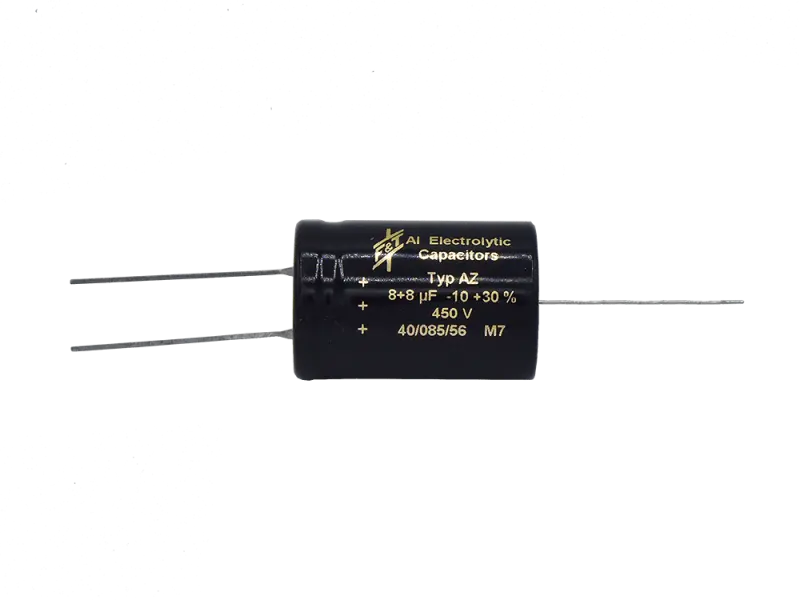F+T 8+8 µF @ 450 Volt, axial