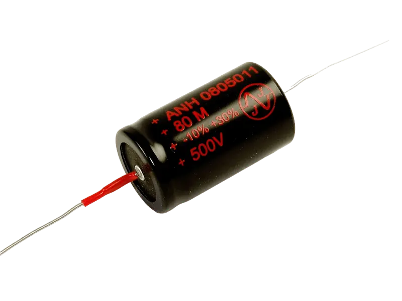 JJ Kondensator 80 µF / 500 V axial