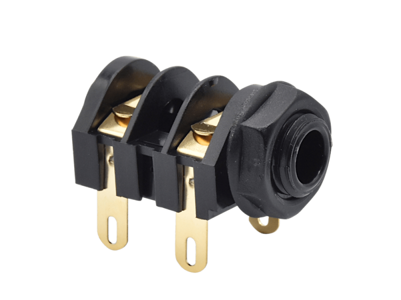 Cliff 6,3 mono input jack, gold plated