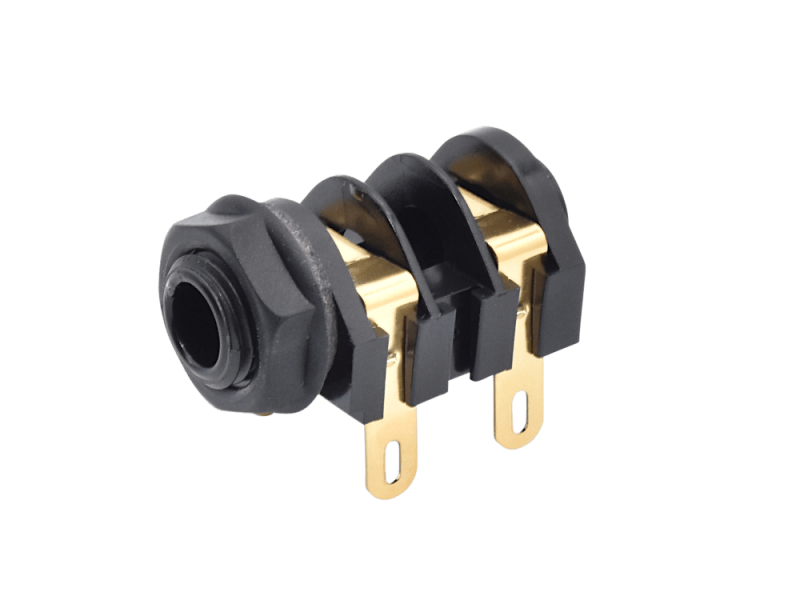 Cliff 6,3 mono input jack, gold plated