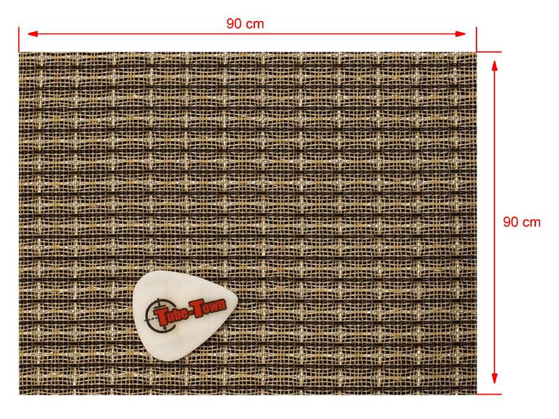 Grillcloth Fender Black-White-Silver AGED - 90 x 90 cm