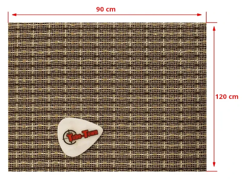 Grillcloth Fender Black-White-Silver AGED - 120 x 90 cm