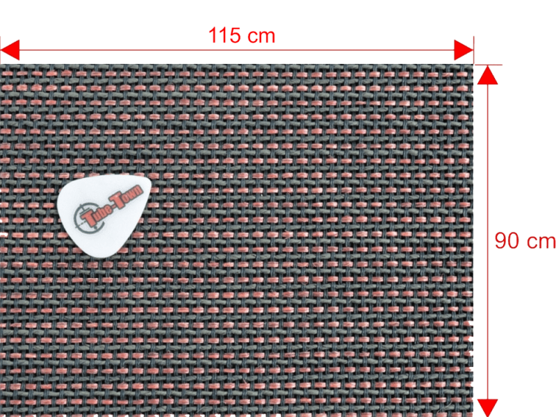 Frontbespannung Tube-Town Black & Red - 90 x 115 cm