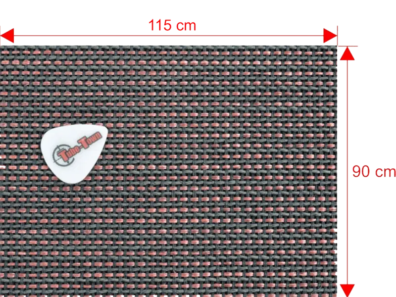 Frontbespannung Tube-Town Black & Red - 90 x 115 cm