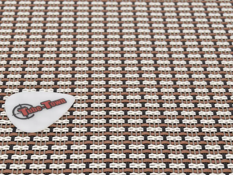 Grillcloth Tube-Town B2W - Black-Brown-White - 75 x 100 cm