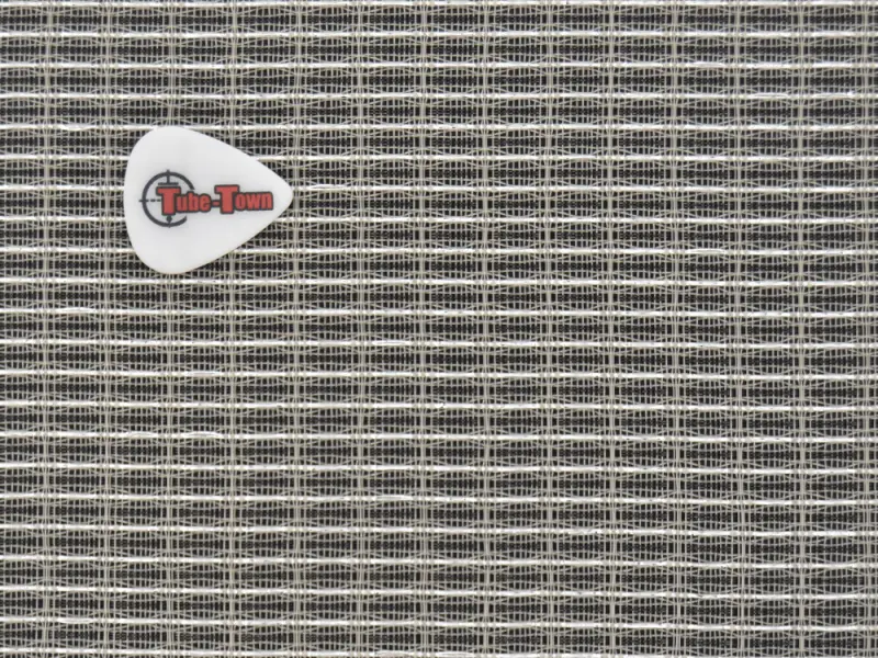 Grillcloth Tube-Town Gray-White-Silver, Fender-Style - 75 x 100 cm