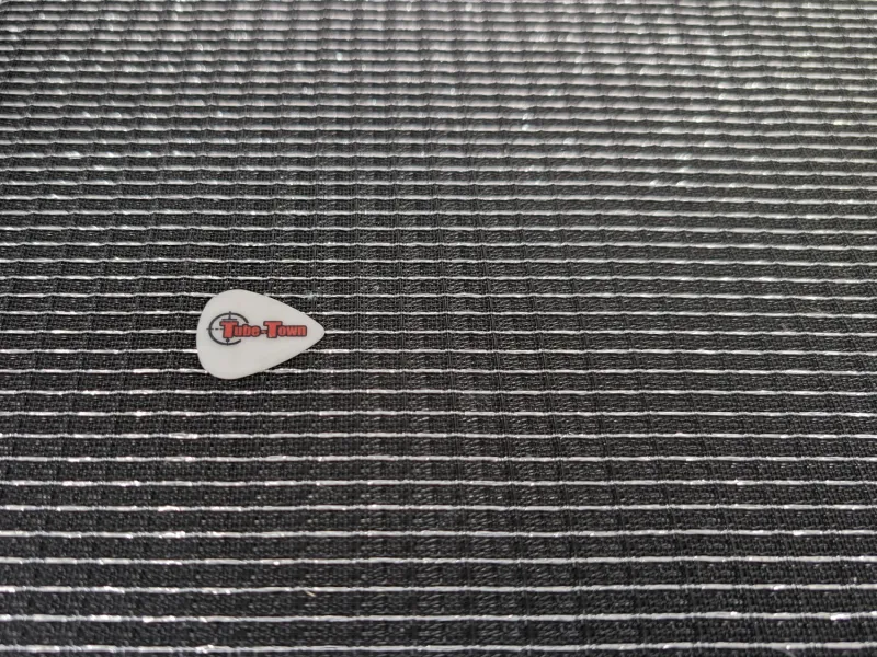 Grillcloth Fender-Style black / silver - 74 x 100 cm