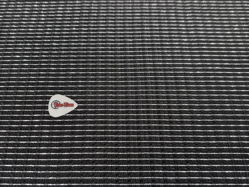 Grillcloth Fender-Style black / silver - 74 x 100 cm