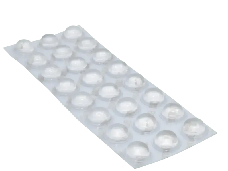 Rubber Feet round, self-adhesive, clear - 24 pcs.