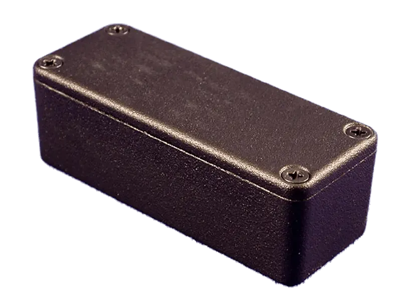 Hammond Druckguss 1550ABK - 89 x 35 x 26 mm - SCHWARZ