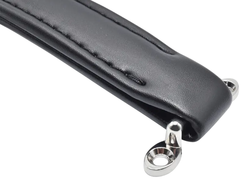 Koffergriff aus Kunstleder, schwarz