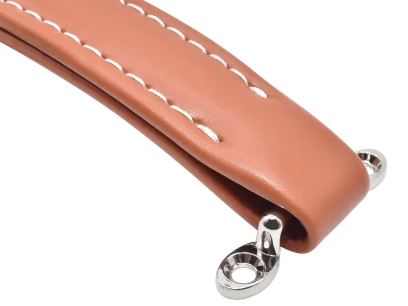 Case Handle imitation leather, light brown