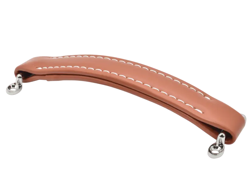 Case Handle imitation leather, light brown