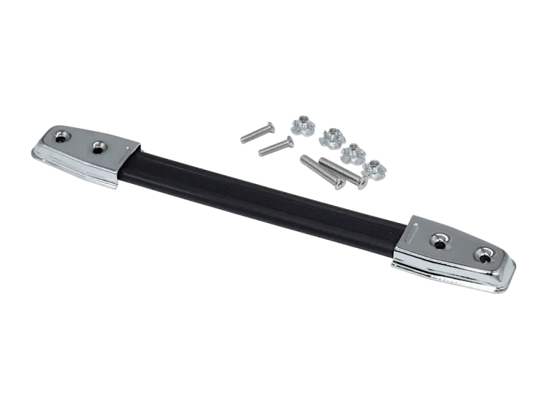 Koffergriff Fender-Stil, 2-Loch silber, 280 mm