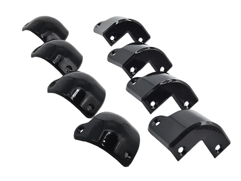 Marshall® Stil Gehäuse Ecken, schwarz - 8er Satz