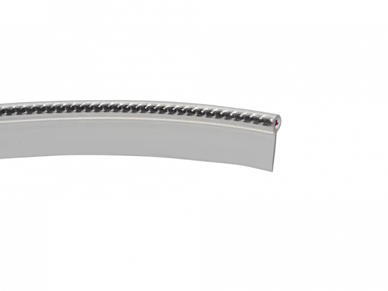 Piping medium, silver - 3.1 x 8.5 mm - Pack of 4 m