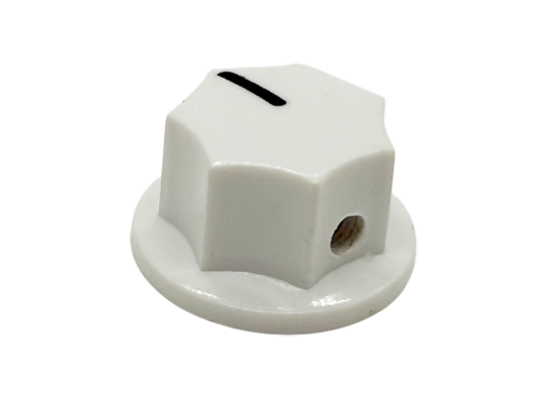 Knob Classic Fluted, white