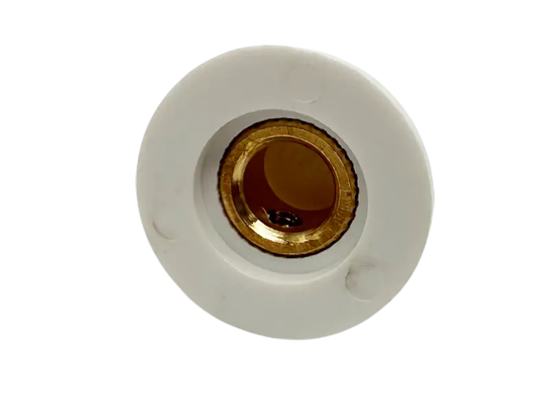 Knopf Classic geriffelt, weiß