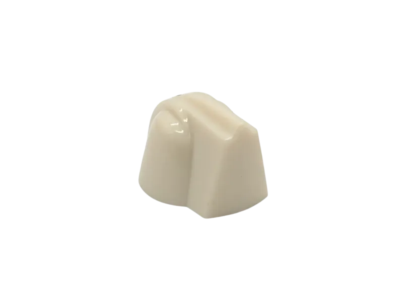 Knopf Chickenhead Mini cream, Riffelachse