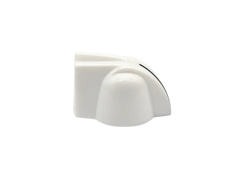 Knopf Chickenhead Mini weiß, Riffelachse