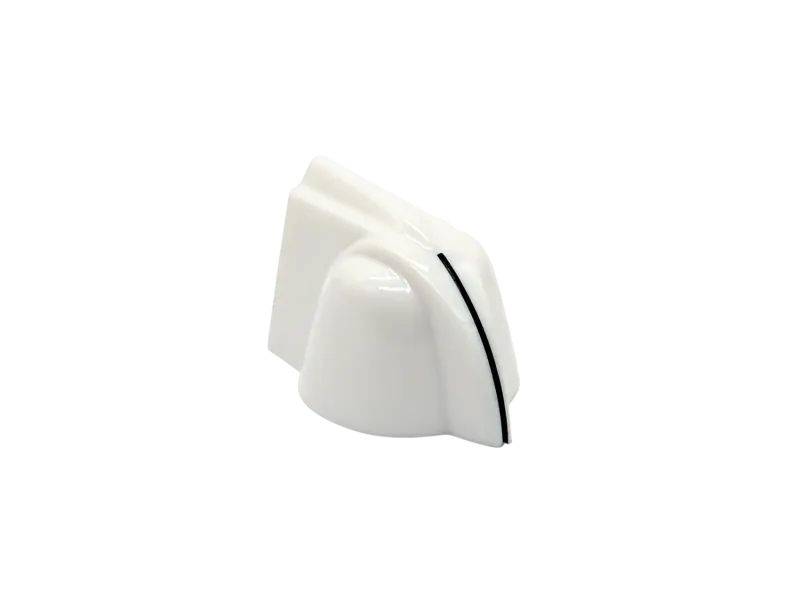 Knopf Chickenhead Mini weiß, Riffelachse