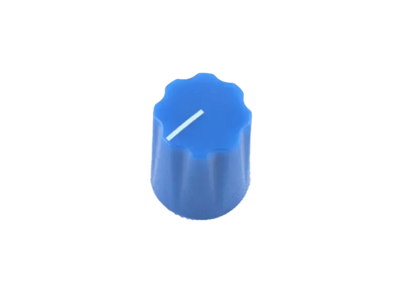 Knob Fluted Miniatur, blue