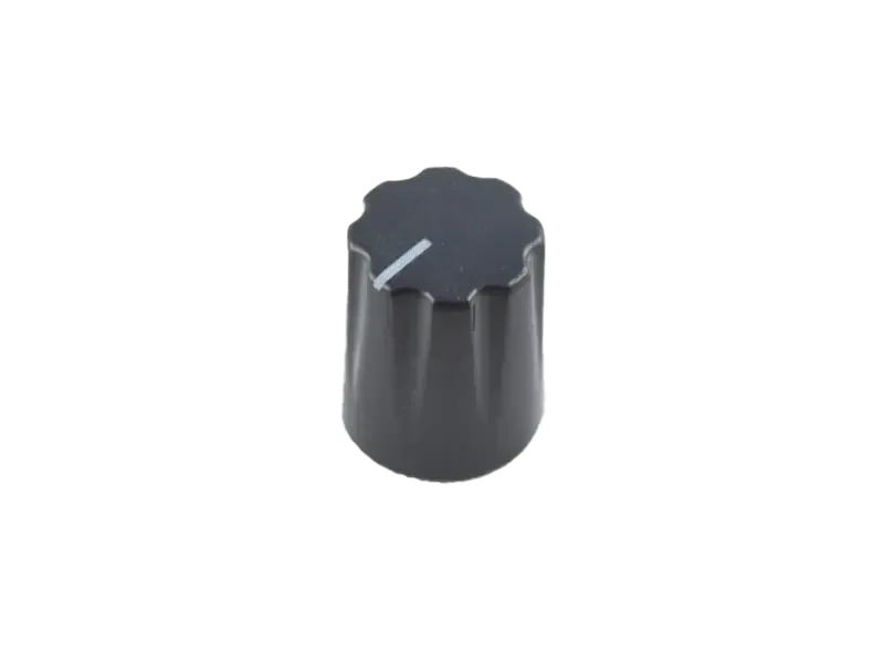 Knob Fluted Miniatur, black