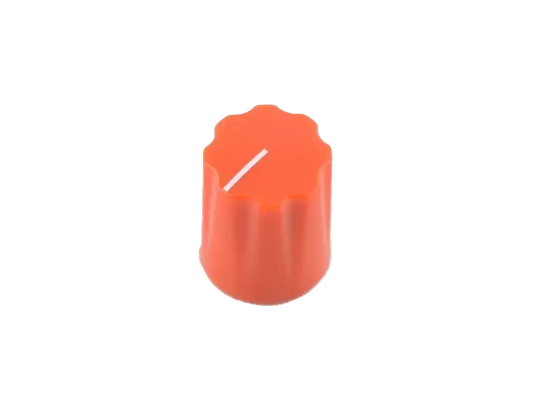 Knopf Flutted Miniatur, orange