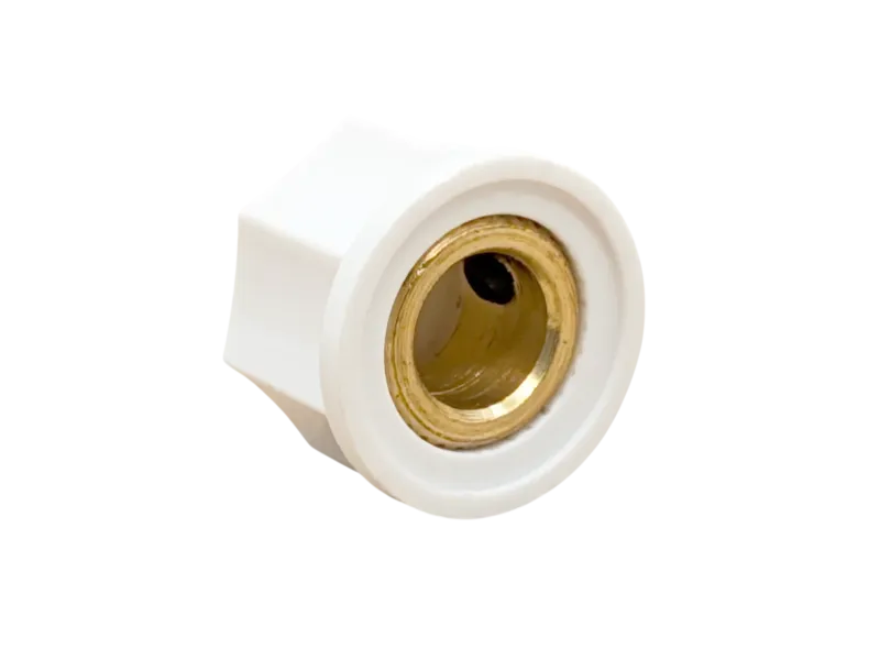 Knob Classic Small Fluted, white