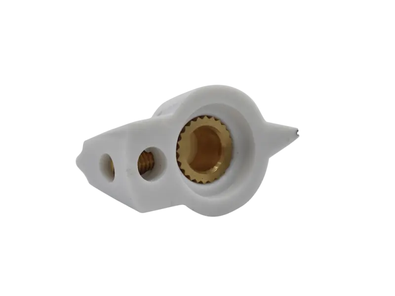 Knopf Chickenhead gewölbt, weiß