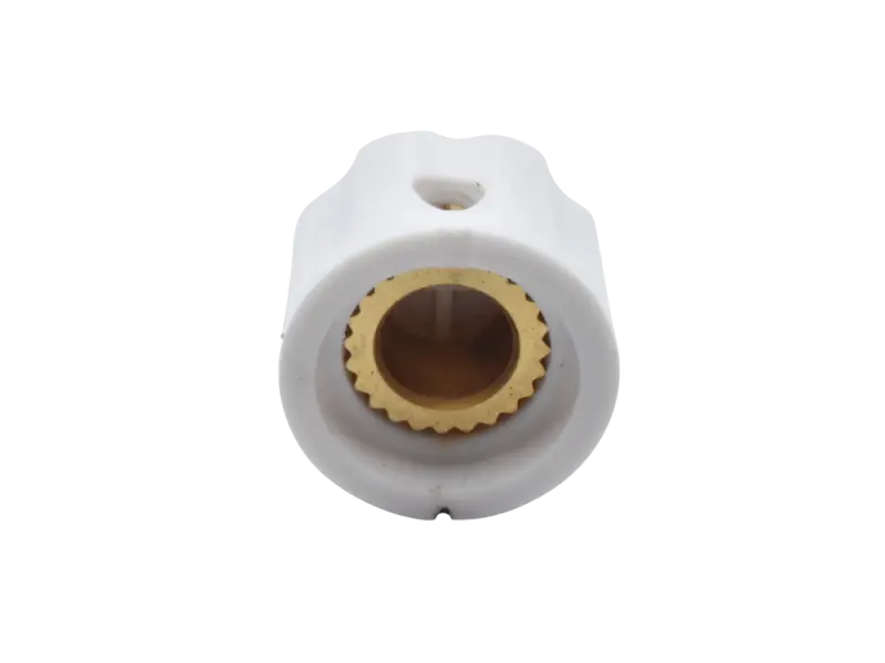 Knopf Synth Pointer weiss