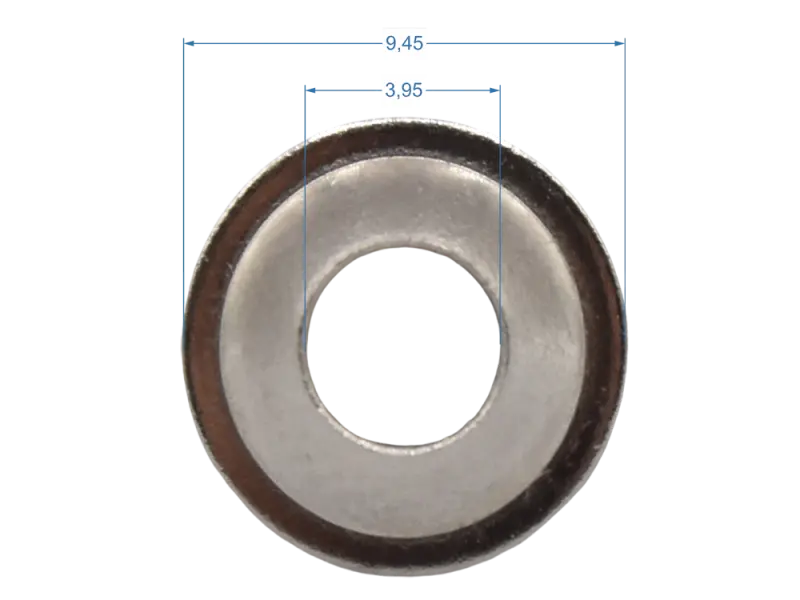 Decorative Washer Fender style, silver, small - Brown & Blond Era, pack of 12