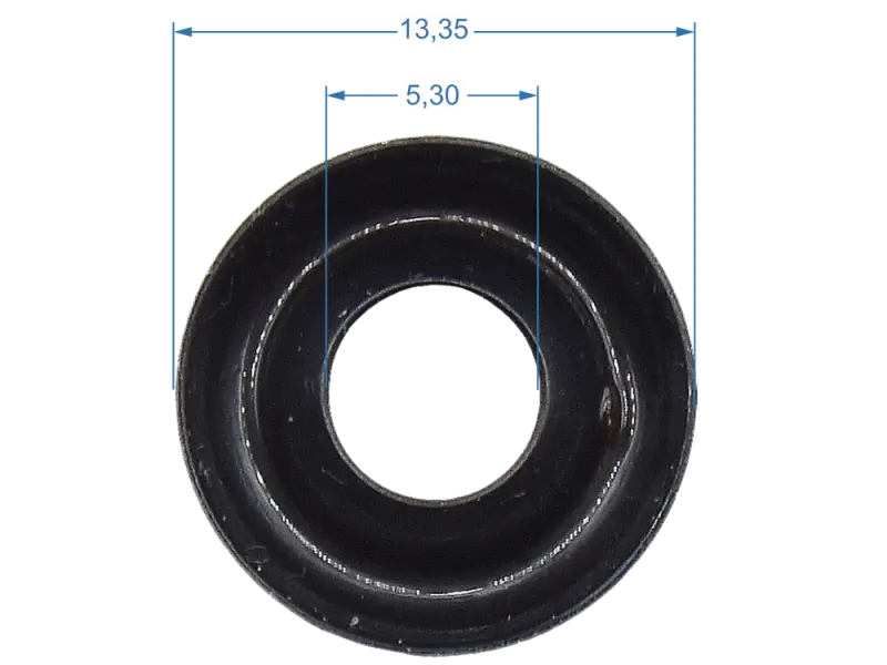 Zierrosette, schwarz, groß - 12er Pack