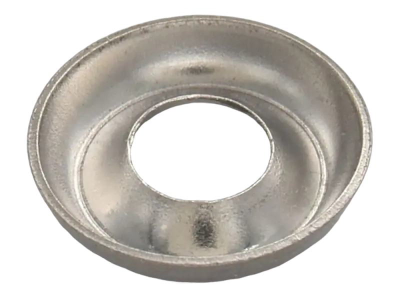 Blackface Style Zierrosette, Medium, Chrom, 12er Pack