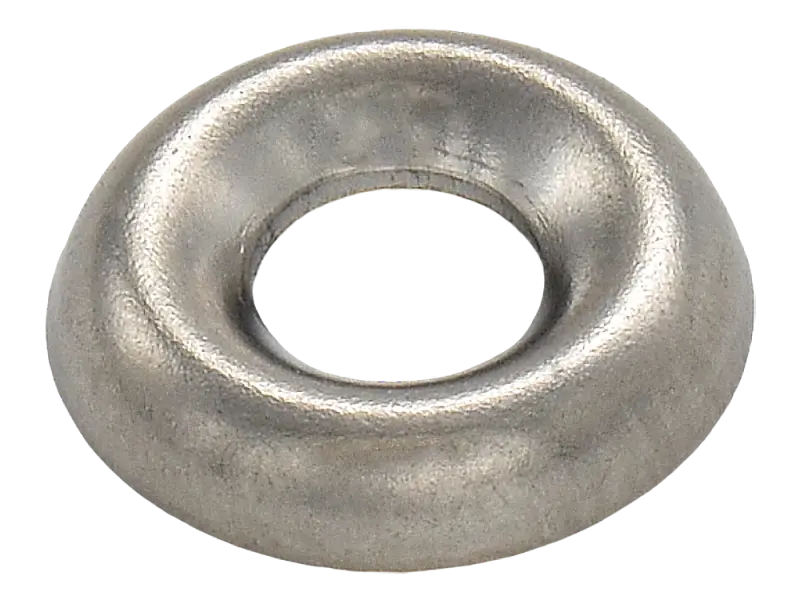 Blackface Style Zierrosette, Medium, Chrom, 12er Pack